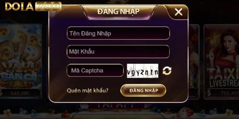 Các bước đăng nhập tài khoản trên cổng game dola789